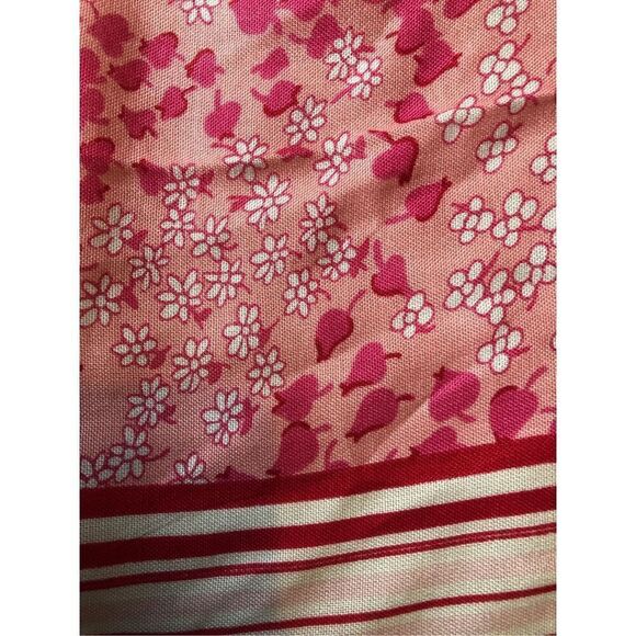 Talbots Women’s White and Pink Floral Pattern Design Scarf NWOT - Picture 3 of 7